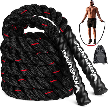 Weighted Jump Rope for Men and Women, 3Lb 4Lb 5Lb Adult Heavy Skipping Rope, Jumprope for Fitness,Workout Equipment, Fitness Equipment for Home Gym Exercise,Improve Strength and Building Muscle