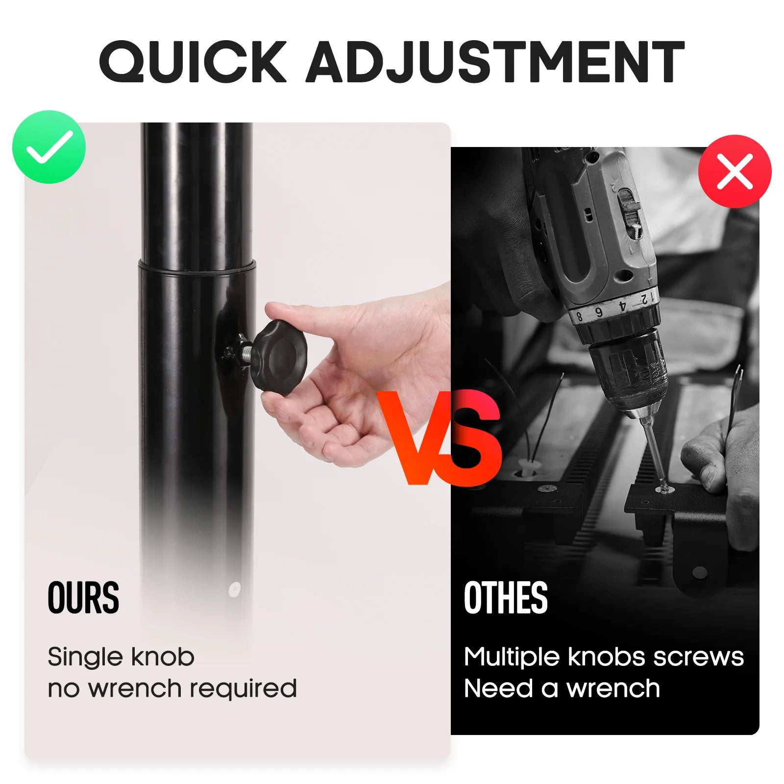 44In Basketball Hoop Adjustable Height 6.56Ft-10Ft Goal Durable Outdoor Portable Basketball System for All Age Ranges